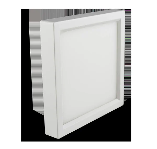 Luxrite 4 inch Square LED Flush Mount Ceiling Light, 10W, White Finish, 4000K (Cool White), 600 Lumens, Dimmable, Surface Mount