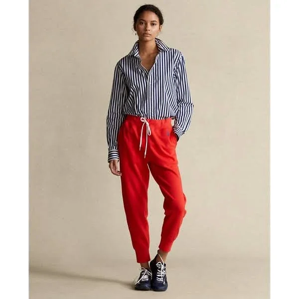 Ralph Lauren Women's Fleece Sweatpant - Size L in Bright Hibiscus