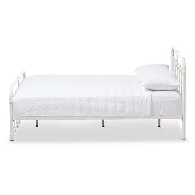 Lucrezia Platform Bed Andover Mills Color: White, Size: Twin