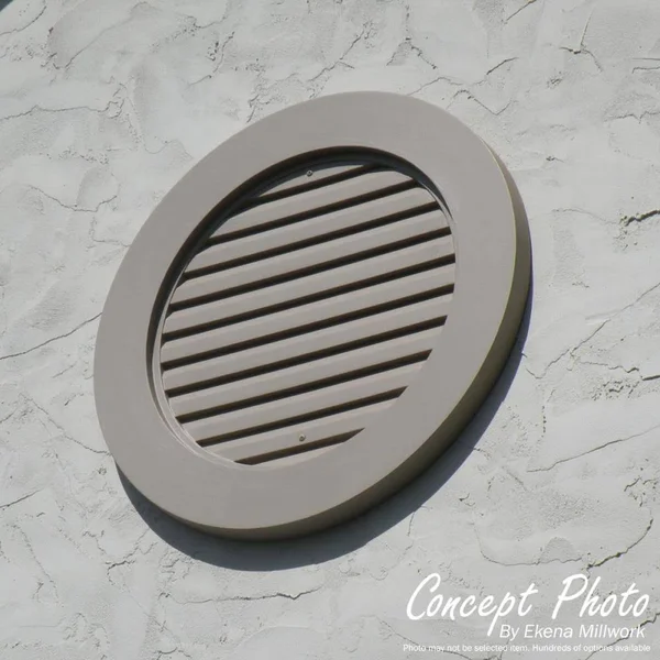 16x22W x 23x22H Cathedral Urethane Gable Vent Louver, Non-Functional