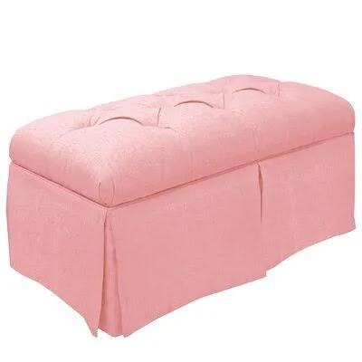 House of Hampton Upholstered Storage Bedroom Bench Color: Light Pink