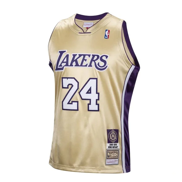 Mitchell and Ness Los Angeles Lakers Kobe Bryant Hall of Fame Authentic Jersey Gold
