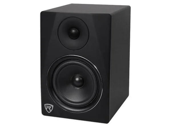 2) Rockville DPM6B Dual Powered 6.5x22 420 Watt Active Studio Monitors+Stands+Pads