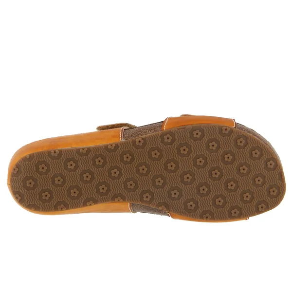 L&Artiste by Spring Step Women's Freesia Slide, Blue Leather