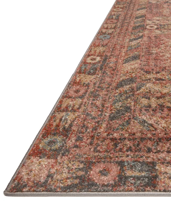 Loloi Chalos CHA-07 Charcoal Fiesta Rug - 5 ft 5 in x 7 ft 6 in