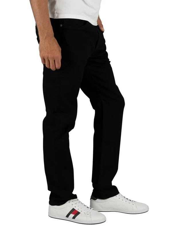 Levis 502 Regular Tapered Jeans Black