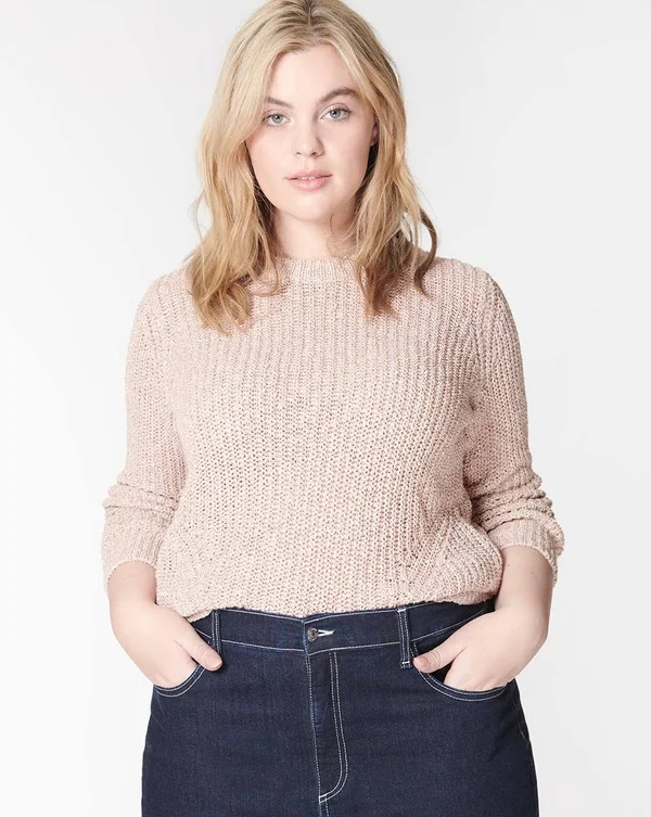 Veronica Beard Leah Crewneck Pullover Sweater, Pink, Women's, Xx-Large