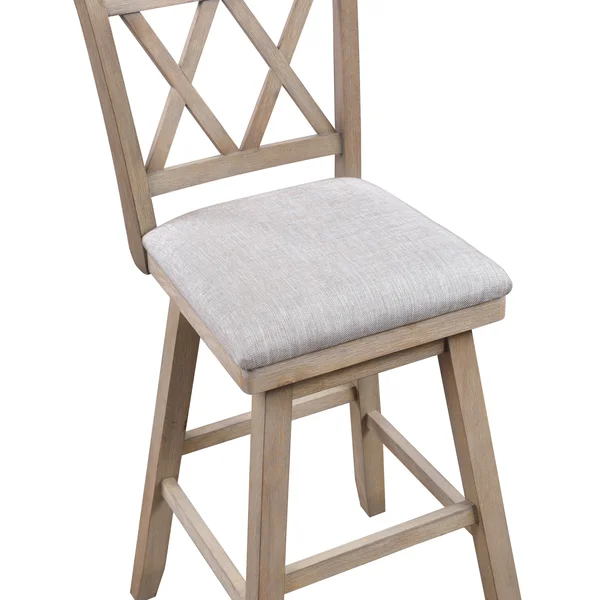 Brookline Swivel Counter Height Barstool Gray - H2O Furnishings