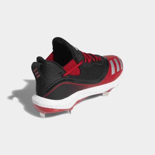 Adidas Icon V Bounce Black/Red Men's Baseball Cleats 8