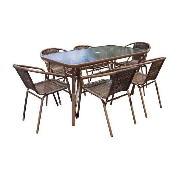 Panama Jack Cafe 7 PC Woven Dining Set