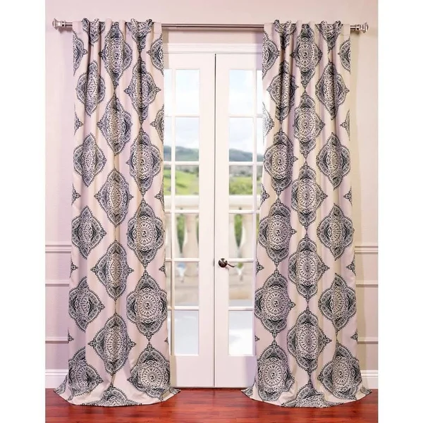 Henna Black Blackout Curtain