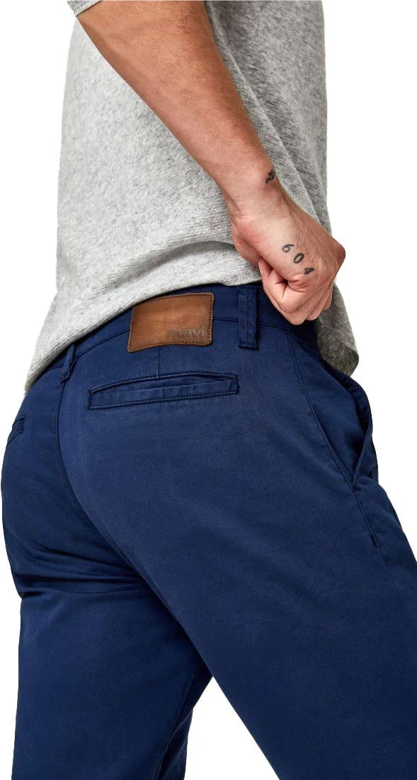 Mavi Men's Johnny Slim Chino in Marine Blue Twill - Men's Pants
