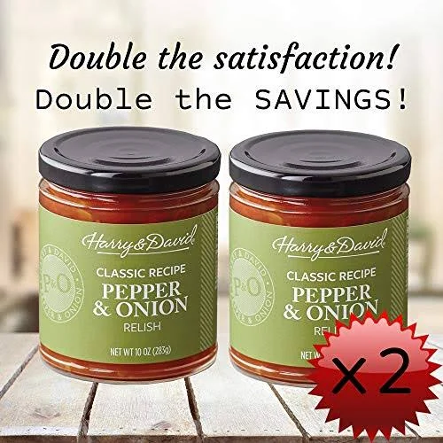 Harry & David Classic Recipe Pepper & Onion Relish - 10 Ounces (12-Pack)