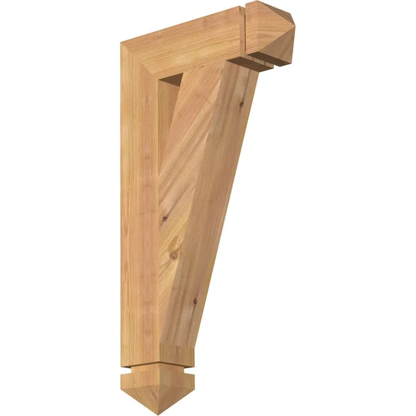 Ekena Millwork 3 1/2x22W x 14x22D x 26x22H Traditional Arts & Crafts Smooth BRACKET, Western Red Cedar