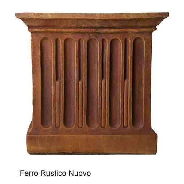 Campania International Fleur De Lis Brown Stone Small Urn