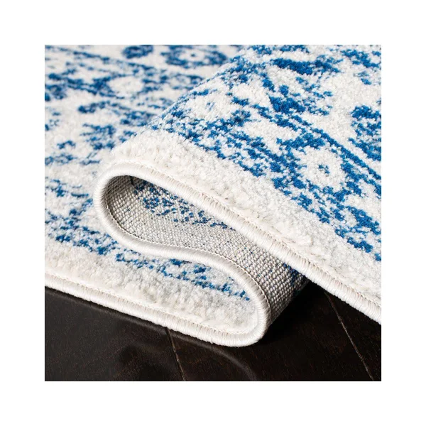 Safavieh Evoke Rug Collection EVK256N - Ivory, Navy - 9& x 12&