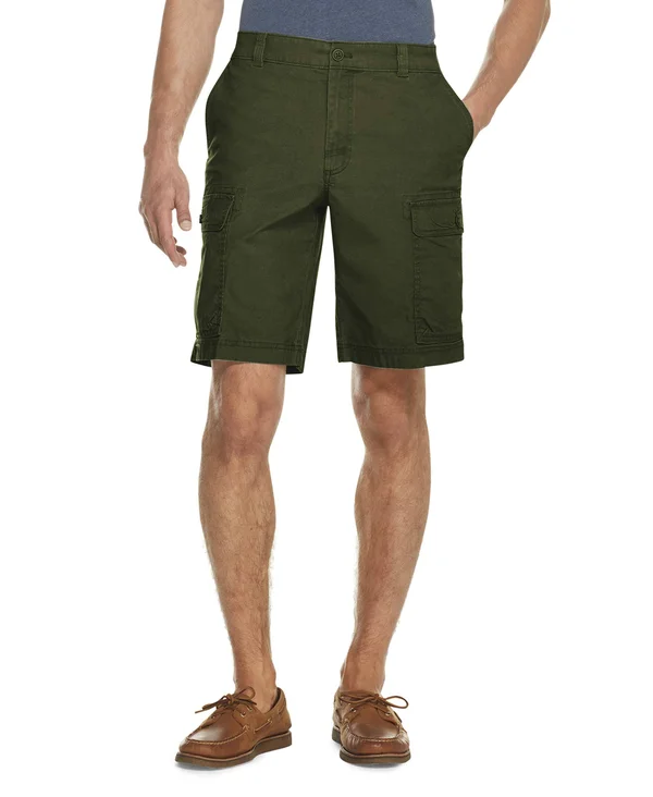 Men's Izod Sportswear Saltwater Stretch Cargo Shorts - Size: 29, Green