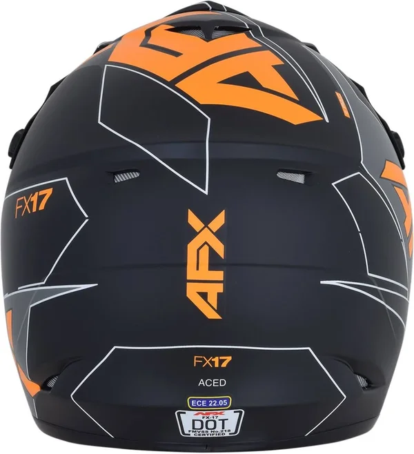 AFX FX-17 Graphics Helmet (Small - Black/Orange)