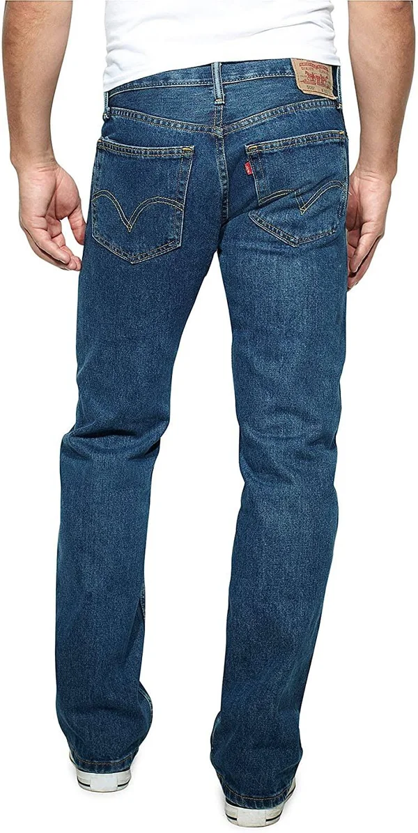 Levi&s 505 Regular Fit Jeans (Big & Tall) - Men's - Dark Stonewash 50x29