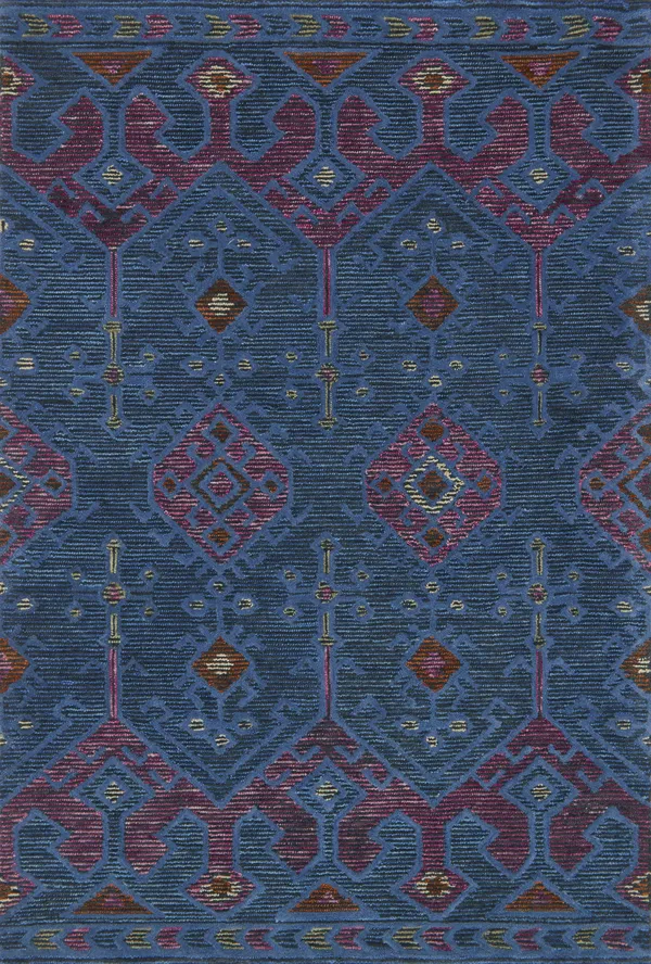 Loloi Gemology GQ-02 3&6x22 x 5&6x22 Blue, Plum Rug