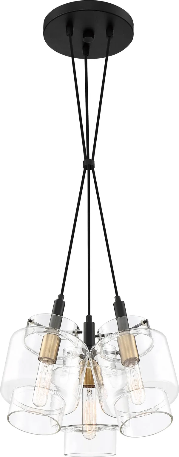 Quoizel 3 Light Naomi Pendant Earth Black