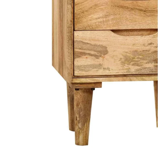 vidaXL Bedside Cabinet Solid Mango Wood 15.7x22x11.8x22x23.4x22