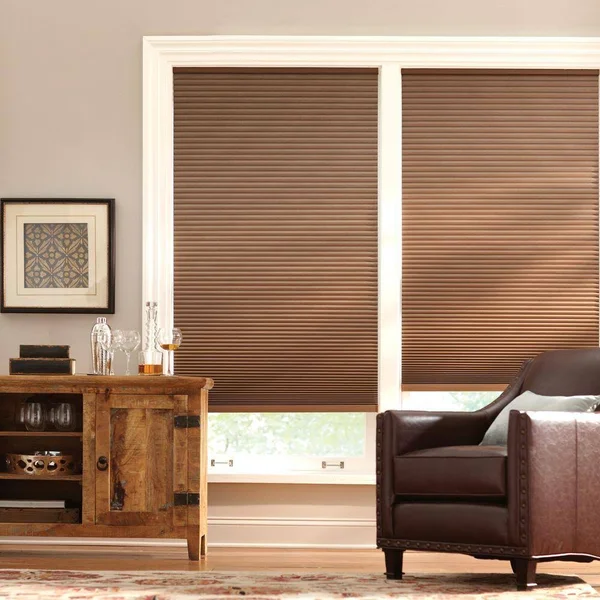 Home Decorators Collection Mocha Cordless Blackout Cellular Shade - 65.5 in. W x 72 in. L - Brown