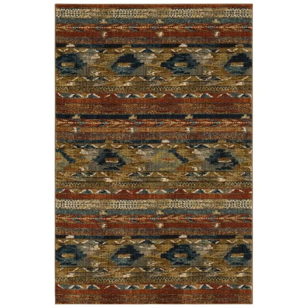 Karastan Spice Market Infused Aquamarine Area Rug