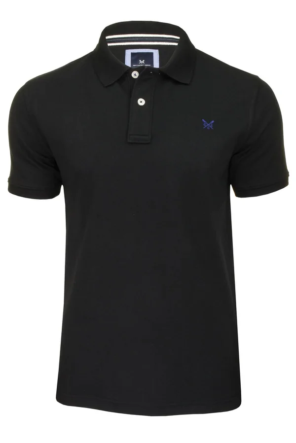 Crew Clothing Classic Pique Polo Shirt, Black