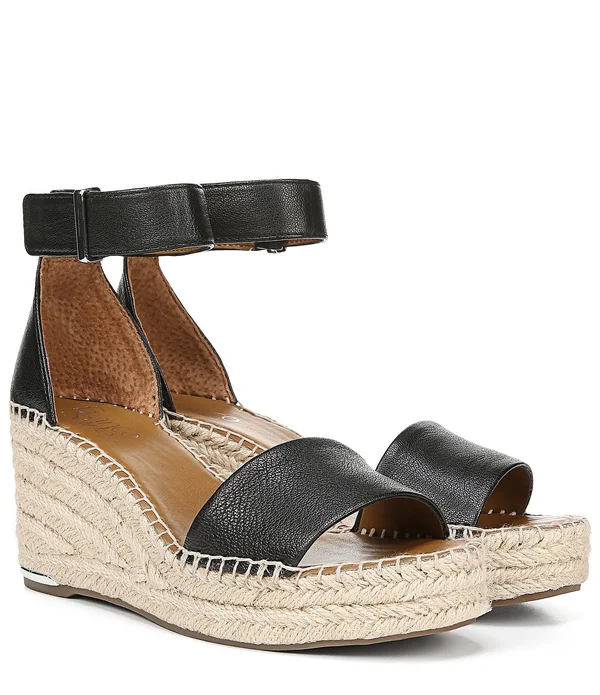 Franco Sarto Clemens Wedge Sandals - White