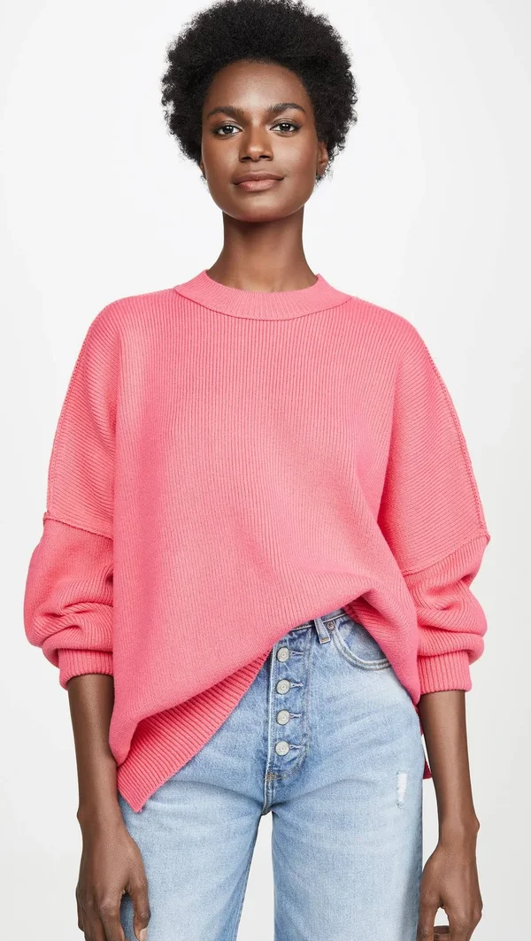 Free People Pink Easy Street Tunic