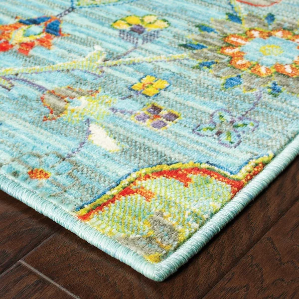 Oriental Weavers Joli 4929L Blue/ Multi Area Rug (9&10x22 x 12&10x22)