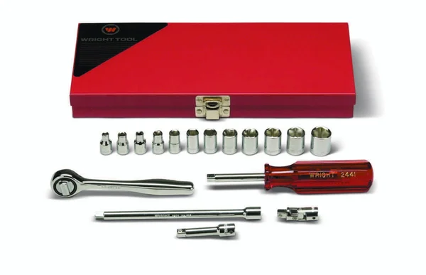Wright Tool 221 17 Piece 1/4x22 Drive 6 Point Standard Metric Socket Set