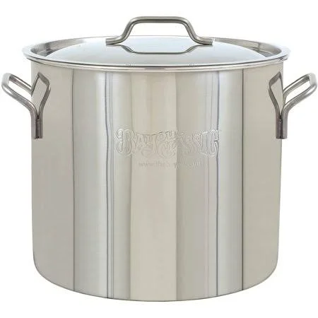 Bayou Classic Bayou Stainless Brew Kettle - 30 Quart, Stainless Steel, 30 Quart/7.5 Gallon Max Capacity Bre Kettle by Visit The B