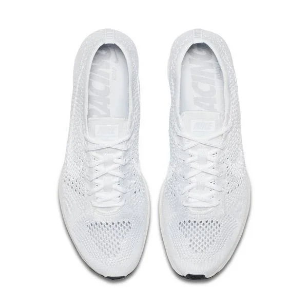 Nike Flyknit Racer White/White Size 11.5 - Mens