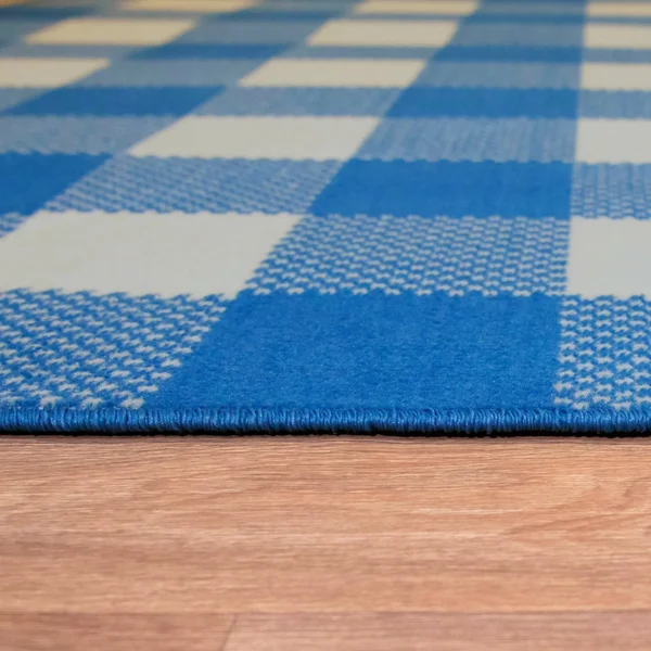 Porch & Den Morgen Gingham Indoor/Outdoor Area Rug (7&10x22 x 10& - Blue)