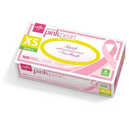 Generation Pink Pearl Nitrile Exam Gloves - Pink, Large