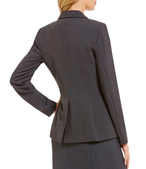 Calvin Klein Women's 1 Button Jacket, Black, 14