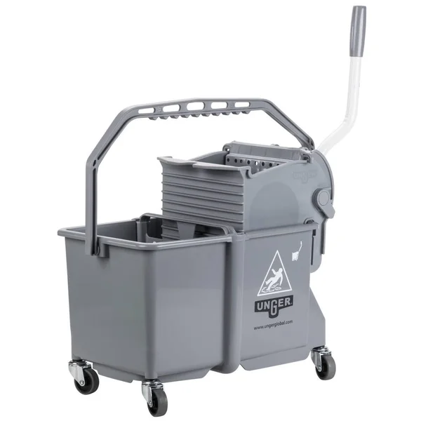Unger Mop Dual Bucket with Side Wringer 4 gal. COMSG Gray