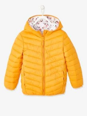 Lightweight Jacket with Hood - for Girls Mustard