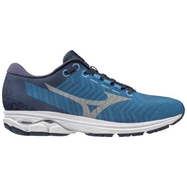 Mizuno Wave Rider Waveknit 3 Men's Running Shoe Blue Size 11.5