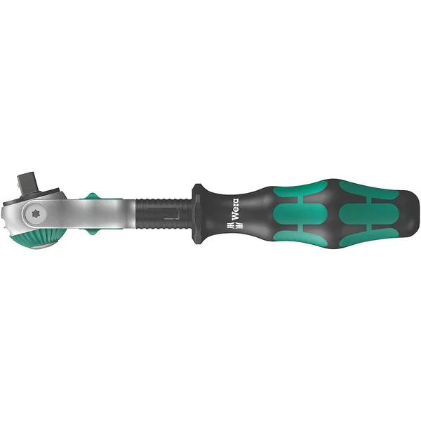 Wera 05003500001 1/4 inch Drive - 6 in Round Hand Ratchet, Satin