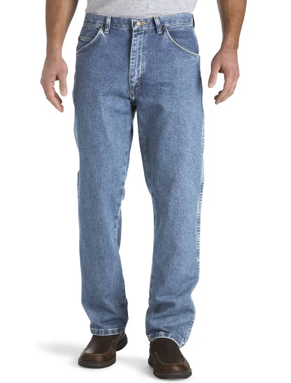Big and Tall - Wrangler Rugged Wear Relaxed-Fit Jeans - Size 52, Blue