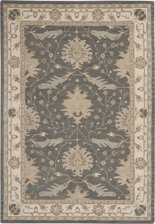 Nourison India House Blue 8& Round Area Rug