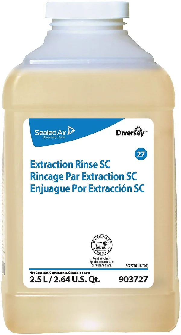 Diversey 903727 Carpet Extraction Rinse - 2.5L, Clear, PK2