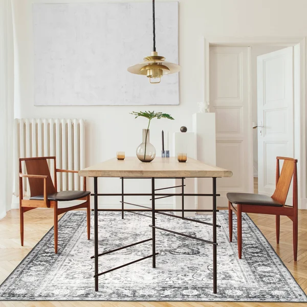 ReaLife Machine Washable -Vintage Bohemian Medallion Rug - 2&6x22 x 8&