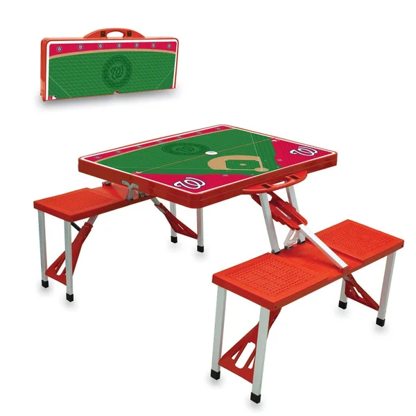 Washington Nationals Picnic Table - Red