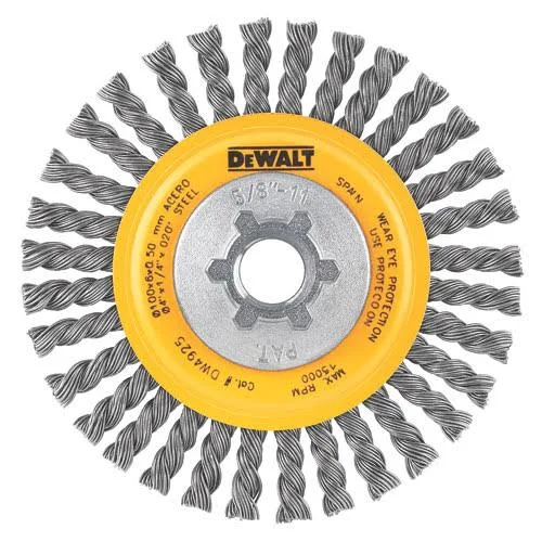DeWalt DW49202B Carbon Knotted Wire Wheel 6-1/2 - 24 Pak