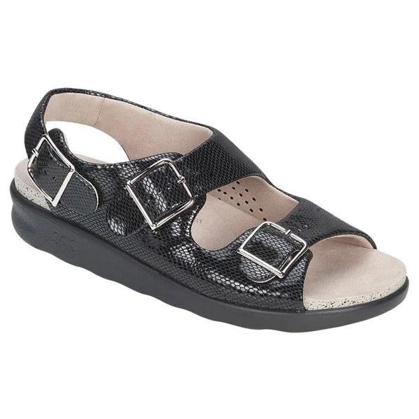 SAS Women's Relaxed Black Snake 5 Medium