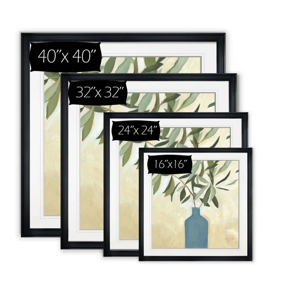 Greenery Still Life V -Framed Giclee Print - 22X22